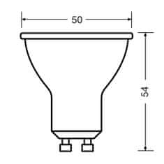 Osram 3x LED žárovka GU10 6,9W = 50W 575lm 4000K Neutrální bílá 120°