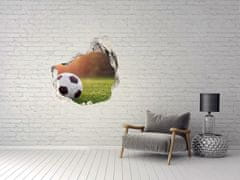 Wallmuralia Fototapeta díra na zeď 3D Fotbal 100x100 cm