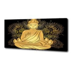 Wallmuralia Foto-obraz canvas na rámu Sedící buddha 125x50 cm