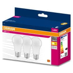 Osram 3x LED žárovka E27 A60 10W = 75W 1055lm 3000K Teplá bílá