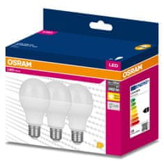 Osram 3x LED žárovka E27 A60 19W = 150W 2452lm 3000K Teplá bílá