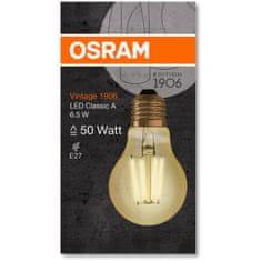 Osram LED žárovka E27 A60 6,5W = 55W 725lm 2400K Teplá bílá