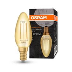 Osram LED žárovka E14 SVÍČKA 2,5W = 22W 220lm 2400K Teplá bílá