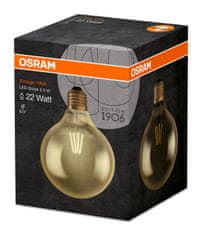 Osram LED žárovka E27 G125 2,5W = 22W 225lm 2500K Teplá bílá