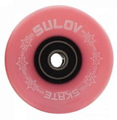 Sulov Kolečka Penny board PASTEL PINK 60 x 45mm 85A (sada 4ks s ložisky ABEC-7 chrome)