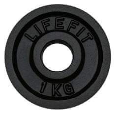 LIFEFIT Kotouč 1,0kg, kovový, pro 30mm tyč