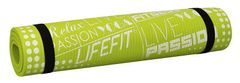 LIFEFIT Podložka YOGA MAT EXKLUZIV , 100x60x1cm, světle zelená