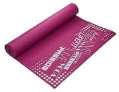 LIFEFIT Gymnastická podložka SLIMFIT, 173x58x0,4cm, bordó