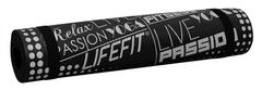 LIFEFIT Podložka YOGA MAT EXKLUZIV , 100x58x1cm, černá