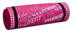 LIFEFIT Podložka YOGA MAT EXKLUZIV PLUS, 180x58x1,5cm, světle růžová