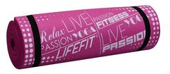 LIFEFIT Podložka YOGA MAT EXKLUZIV PLUS, 180x58x1,5cm, bordó