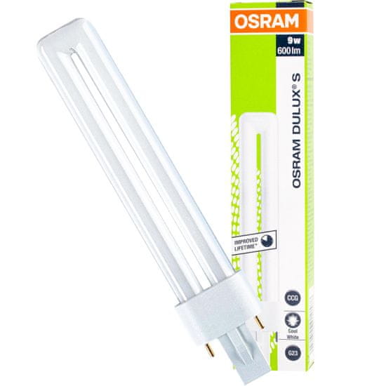 Osram Zářivka G23 DULUX S 9W 600lm 4000K Neutrální bílá