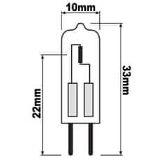 Osram Halogenová žárovka G4 12V 10W 145lm 2800K Teplá bílá