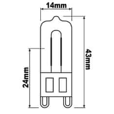 Osram Halogenová žárovka G9 33W 460lm 2700K Teplá bílá