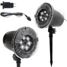 Iso Trade 9579 LED projektor pro vánoční sněhové vločky, černý 14100