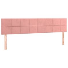 Greatstore Box spring postel s matrací růžová 160x200 cm samet