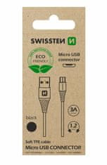 SWISSTEN DATOVÝ KABEL SWISSTEN USB/MICRO USB ČERNÝ 1,2M (ECO BALENÍ)