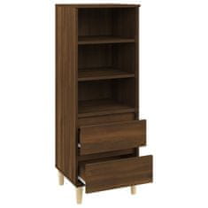 Vidaxl Skříň highboard hnědý dub 40 x 36 x 110 cm kompozitní dřevo