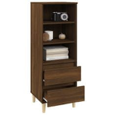 Vidaxl Skříň highboard hnědý dub 40 x 36 x 110 cm kompozitní dřevo