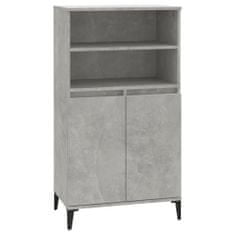 Greatstore Skříň highboard betonově šedá 60 x 36 x 110 cm kompozitní dřevo