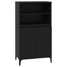 Vidaxl Skříň highboard černá 60 x 36 x 110 cm kompozitní dřevo