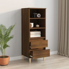 Vidaxl Skříň highboard hnědý dub 40 x 36 x 110 cm kompozitní dřevo