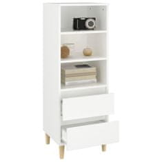 Greatstore Skříň highboard bílá 40 x 36 x 110 cm kompozitní dřevo