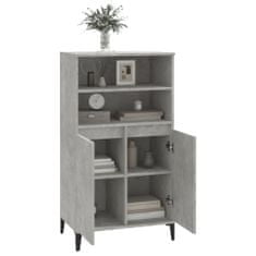 Greatstore Skříň highboard betonově šedá 60 x 36 x 110 cm kompozitní dřevo