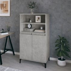 Greatstore Skříň highboard betonově šedá 60 x 36 x 110 cm kompozitní dřevo