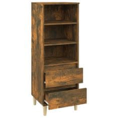 Vidaxl Skříň highboard kouřový dub 40 x 36 x 110 cm kompozitní dřevo