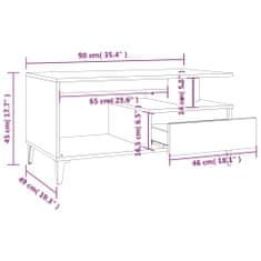 Greatstore Konferenční stolek 90x49x45 cm kompozitní dřevo