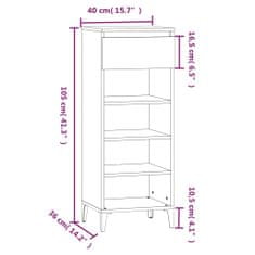 Greatstore Botník dub sonoma 40 x 36 x 105 cm kompozitní dřevo