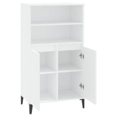 Greatstore Skříň highboard bílá 60 x 36 x 110 cm kompozitní dřevo