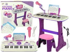 shumee Klávesnice pro elektrické piano pro děti Pink Music Notes USB