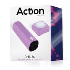 Fun function Dhalia Bullet Vibrator (Purple), silný vibrátor s dálkovým ovladačem