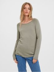 Vero Moda Dámský svetr VMNELLIE Relaxed Fit 10220902 Laurel oak (Velikost M)