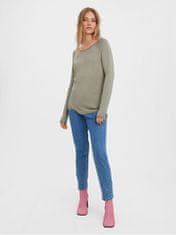 Vero Moda Dámský svetr VMNELLIE Relaxed Fit 10220902 Laurel oak (Velikost M)