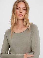 Vero Moda Dámský svetr VMNELLIE Relaxed Fit 10220902 Laurel oak (Velikost M)