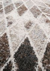 4sleep Kusový koberec PANAMERO 10 hnědý Šedá 60/60/110 PANAMERO Do 0,9cm Geometrické tvary 160x220