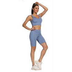 Merco Yoga Sporty krátké sportovní legíny modrá Velikost oblečení: S