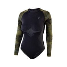 Rebelhorn Dámské moto thermo triko/body Freeze Lady BD Barva černá-kamufláž, Velikost XS