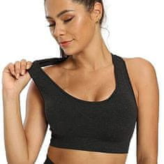 Merco Yoga Rate podprsenka na cvičení černá Velikost oblečení: S