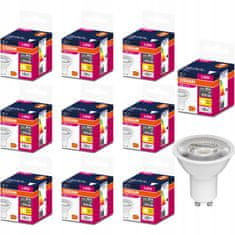 Basic 10x LED žárovka GU10 6,9W = 80W 575lm 3000K OSRAM