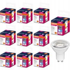 Basic 10x LED žárovka GU10 6,5W = 80W 575lm 4000K OSRAM