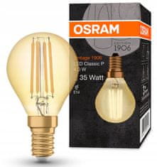 Basic Dekorativní LED žárovka E14 P40 4W 35W 2400K OSRAM