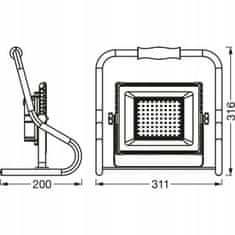 Basic LED světlomet pracovní svítilna HALOGEN LEDVANCE