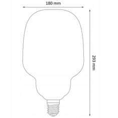 Basic Dekorativní LED žárovka E27 FILAMENT 4W 50lm Smoke