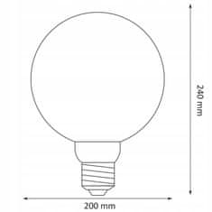 Basic Dekorativní LED žárovka E27 FILAMENT 4W 50lm Smoke