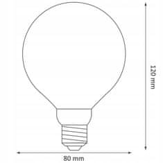 Basic Dekorativní LED žárovka E27 4W 1800K Jantarová