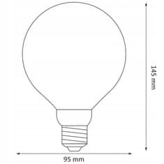 Basic Dekorativní LED žárovka E27 4W 1800K Jantarová